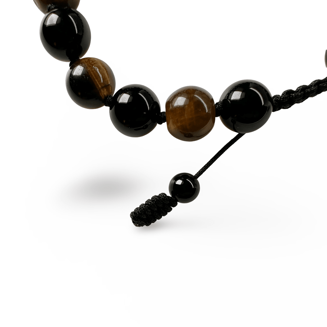 Onyx - und Tigerauge - Armband - Atelier Tibet