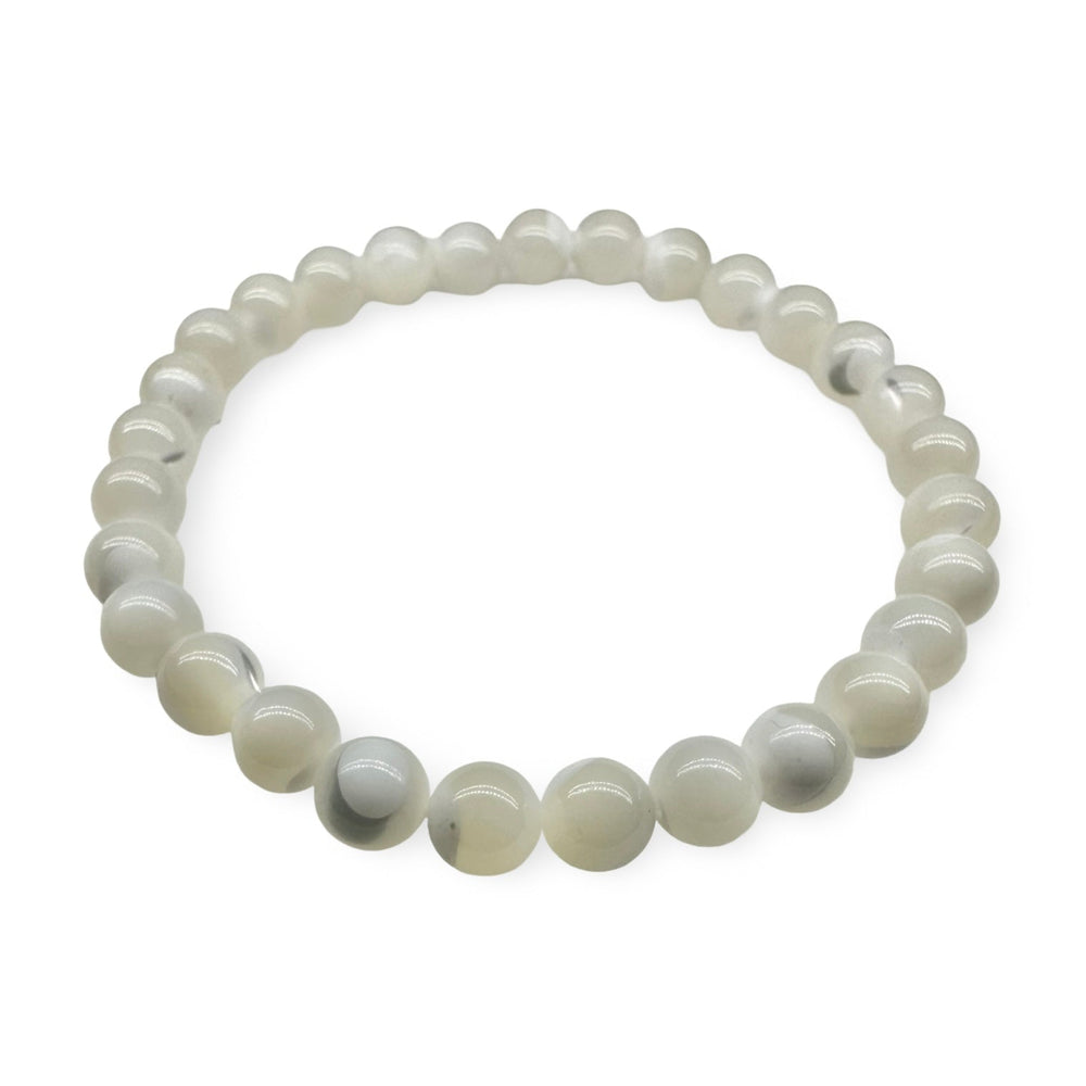 Perlmutt Mala Armband (Ø 6 mm) - Atelier Tibet