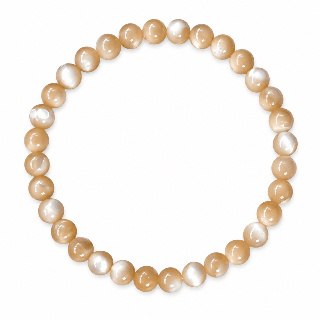 Perlmutt Mala Armband (Ø 6 mm) - Atelier Tibet
