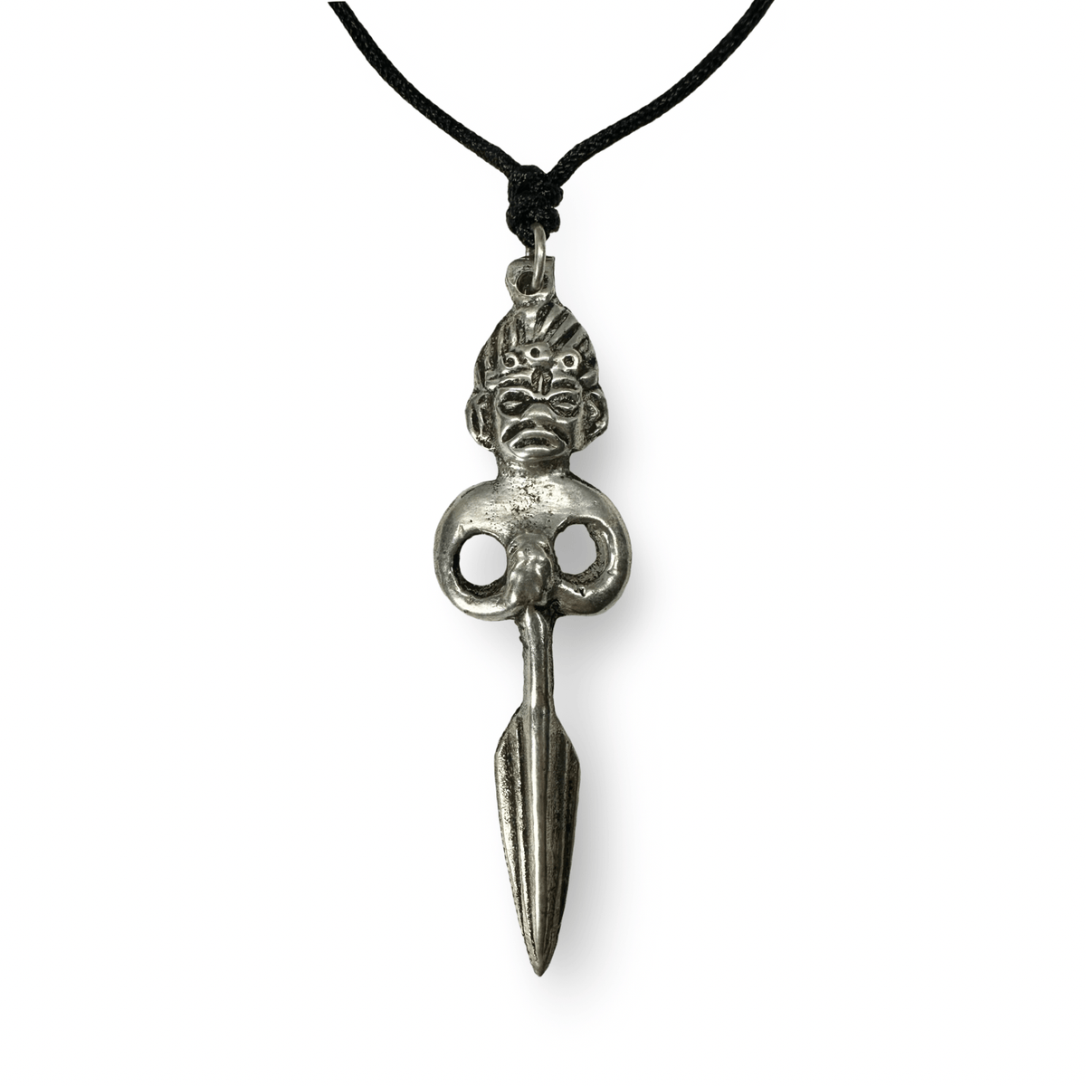 Phurba Amulett aus Weissmetall - Atelier Tibet