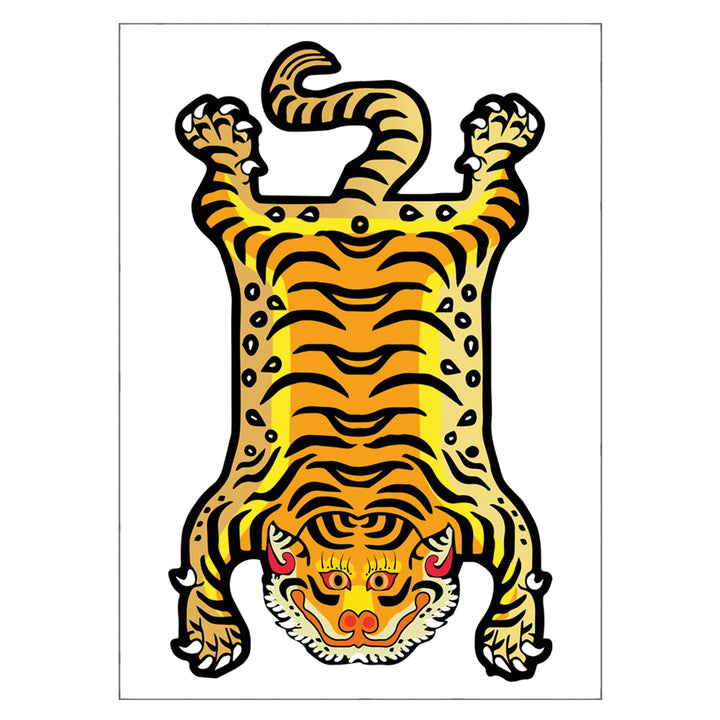 Postkarte «Tiger Rug» - Atelier Tibet