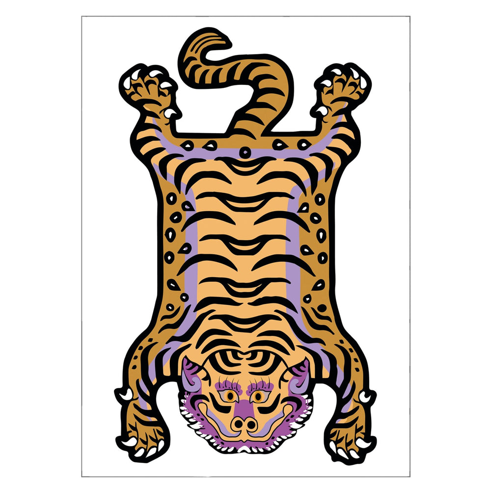 Postkarte «Tiger Rug» - Atelier Tibet