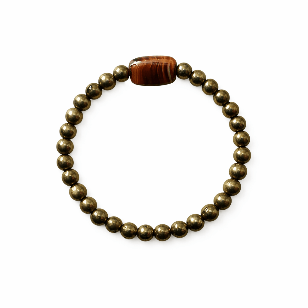 Pyrit Perlen Fingerring - Atelier Tibet