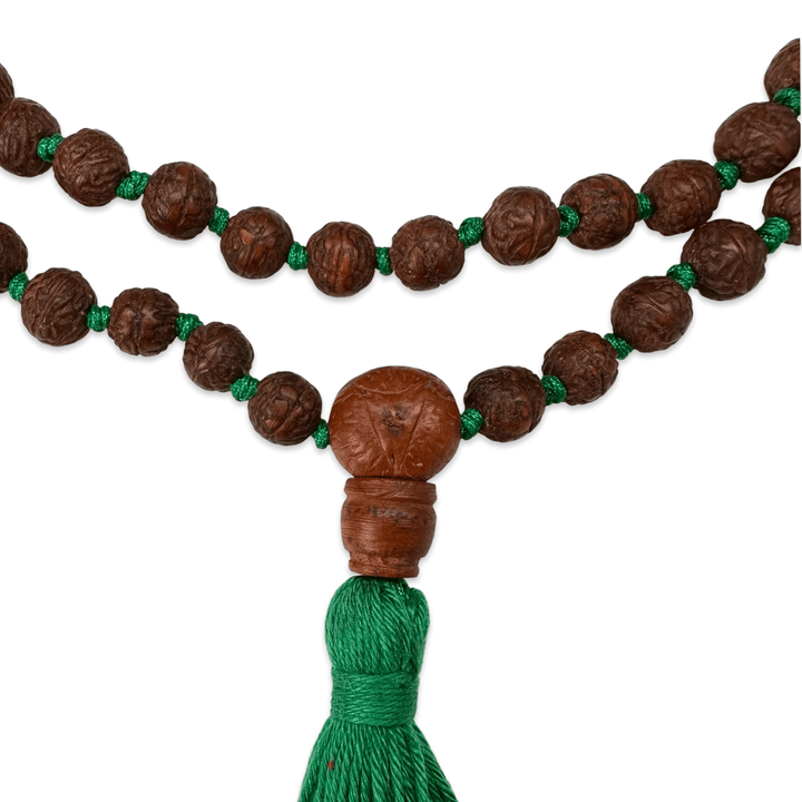 Raktu Samen - Mala mit Silberperlen und farbiger Quaste - Atelier Tibet