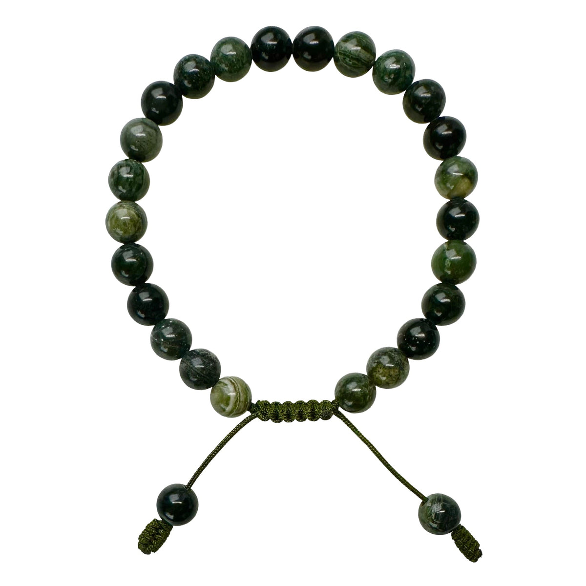 Regenwald Jaspis Armband Mala - Atelier Tibet