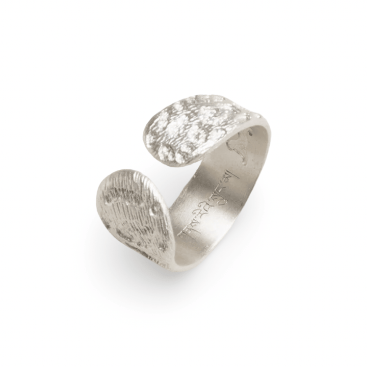 Ring «Schneeleoparden-Schwanz» aus Silber · CHARU × Yitso - Atelier Tibet
