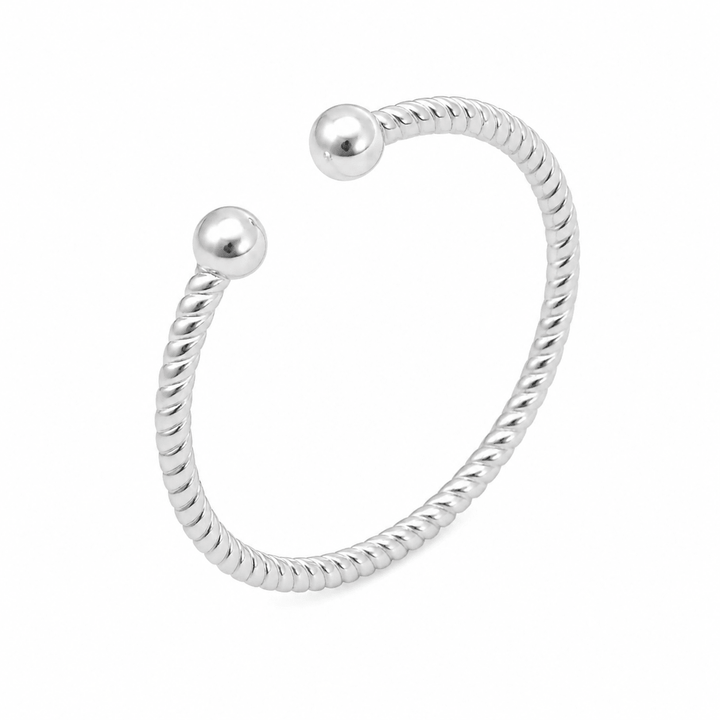 Ring – Silber, gedreht, offen - Atelier Tibet