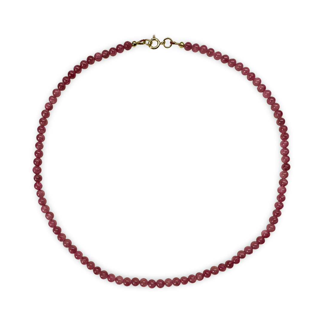 Rosa Turmalin - Halskette - Atelier Tibet