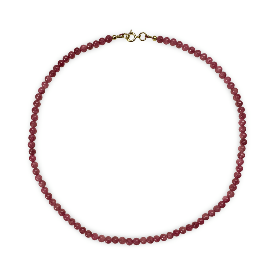 Rosa Turmalin - Halskette - Atelier Tibet