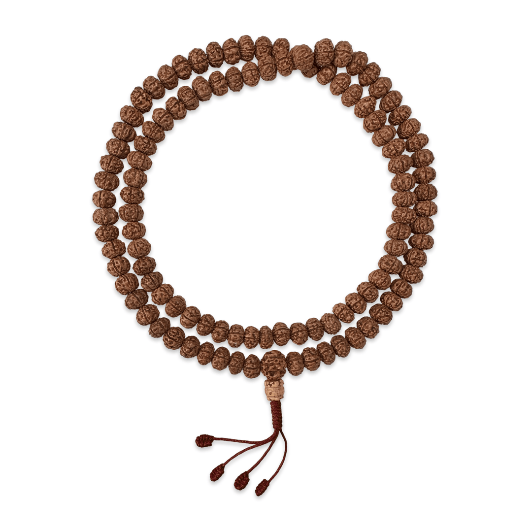 Rudraksha Mala «6 Mukhi» (⌀ 8 mm) - Atelier Tibet