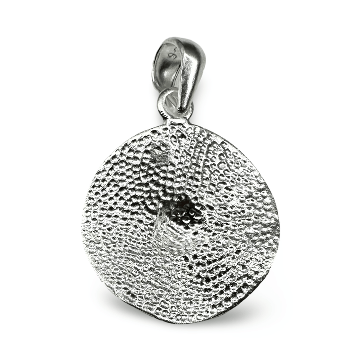 Runder Blatt - Anhänger aus Silber - Atelier Tibet