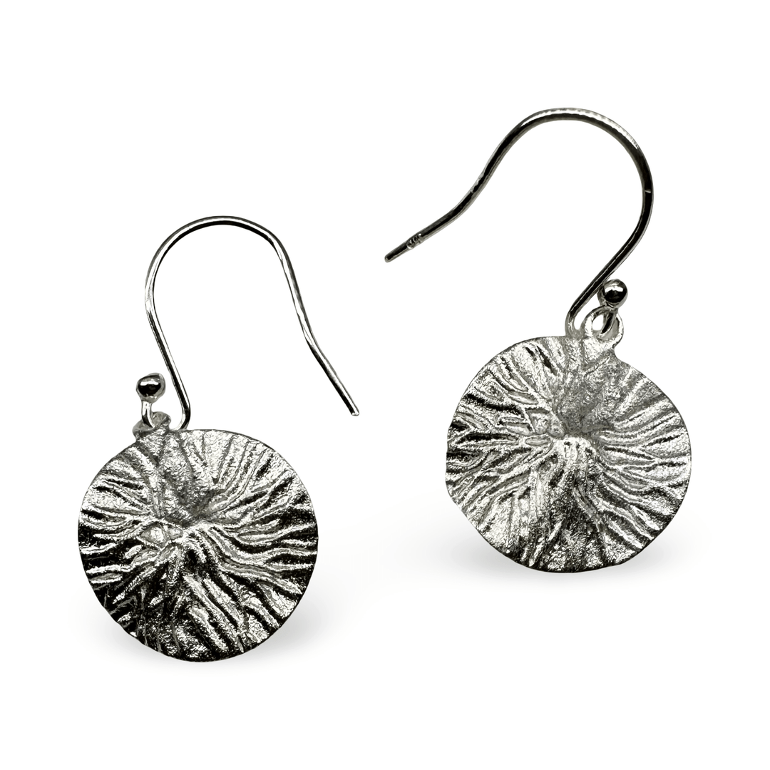 Scheiben - Ohranhänger aus Silber - Atelier Tibet
