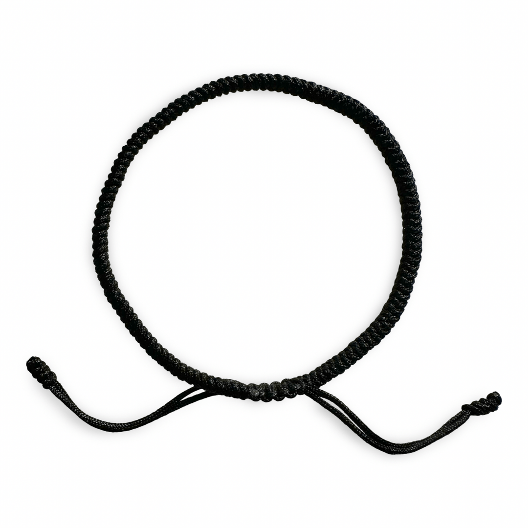 Schwarzes Tibetisches Glücks - Armband - Atelier Tibet