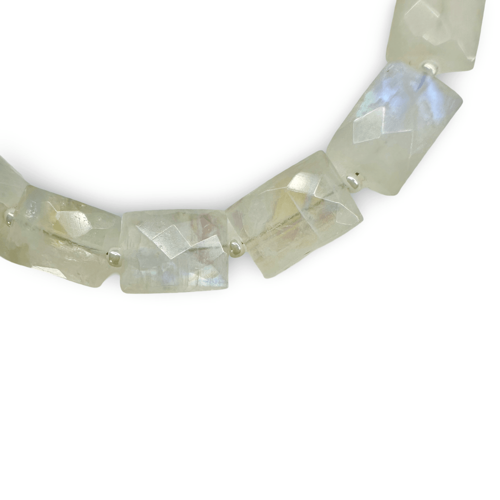 Sehr elegantes Regenbogen - Mondstein - Armband - Atelier Tibet