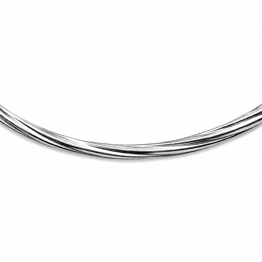 Sehr grosse elegante Silber-Kreolen mit Dreh-Design - Atelier Tibet