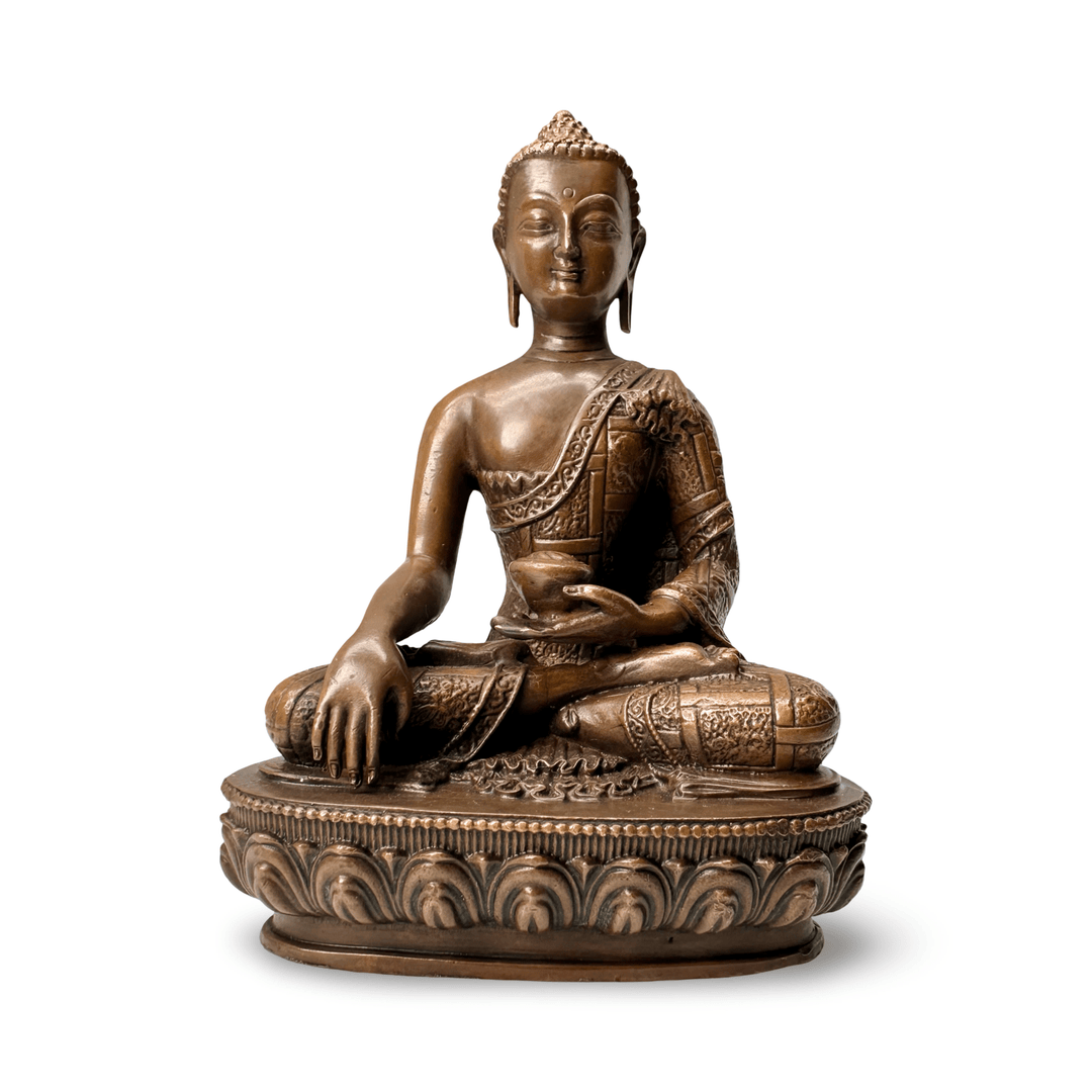 Shakyamuni Buddha Statue aus Bronze - Atelier Tibet