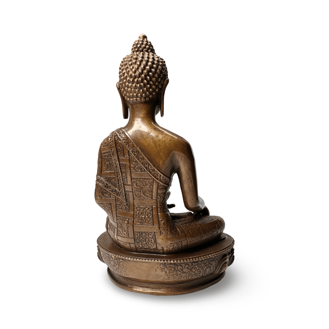 Shakyamuni Buddha Statue aus Bronze - Atelier Tibet