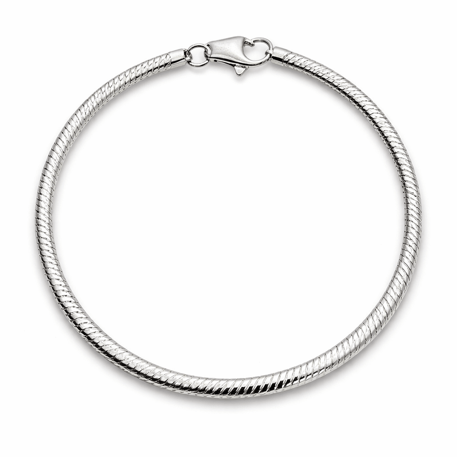 Silber - Schlangenarmband 3 mm - Atelier Tibet