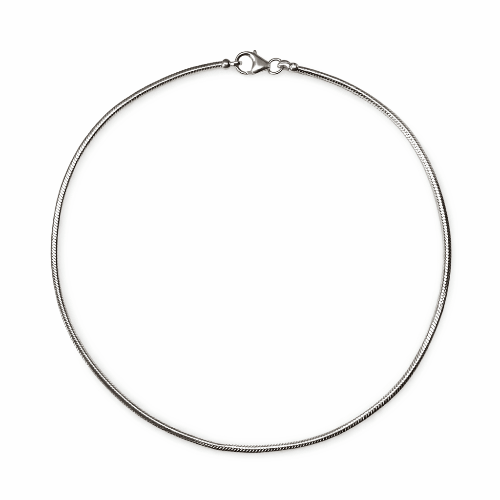 Silber - Schlangenkette mit Hummerverschluss - Atelier Tibet