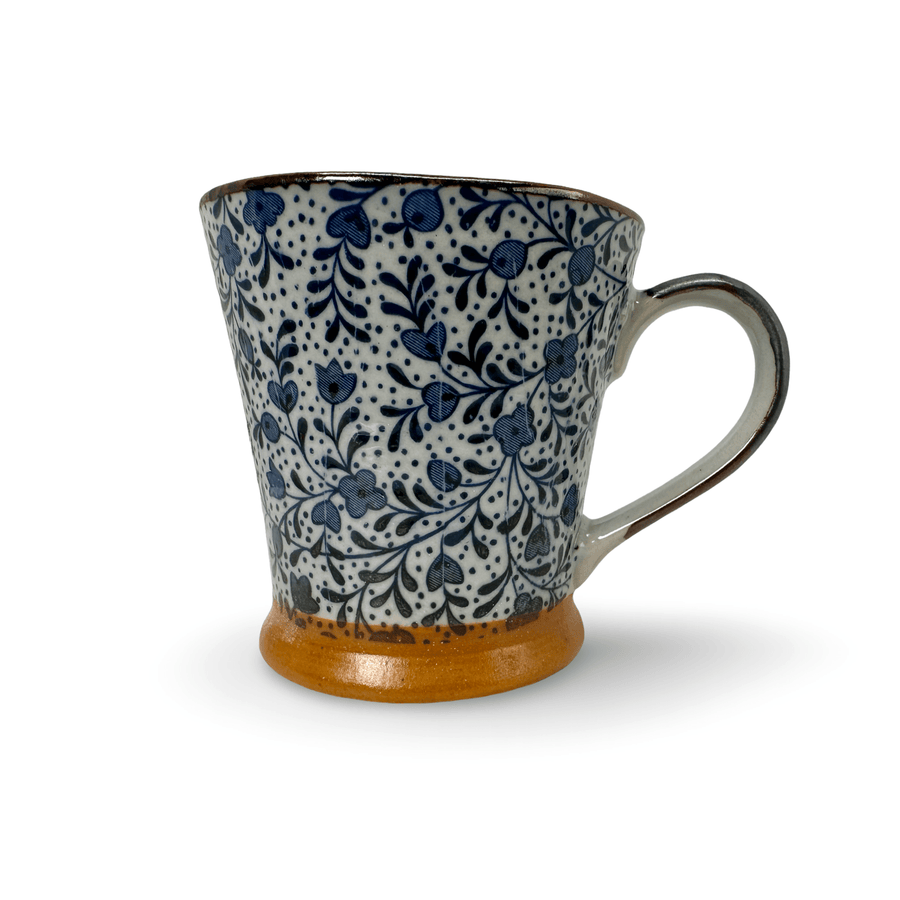 Tasse (Mug) mit feinem Blüten - Motiv - Atelier Tibet