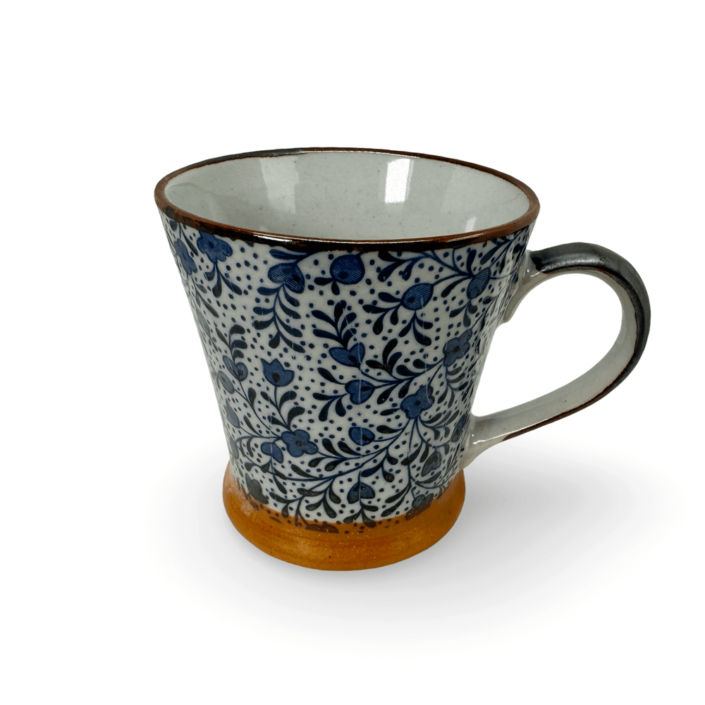 Tasse (Mug) mit feinem Blüten - Motiv - Atelier Tibet