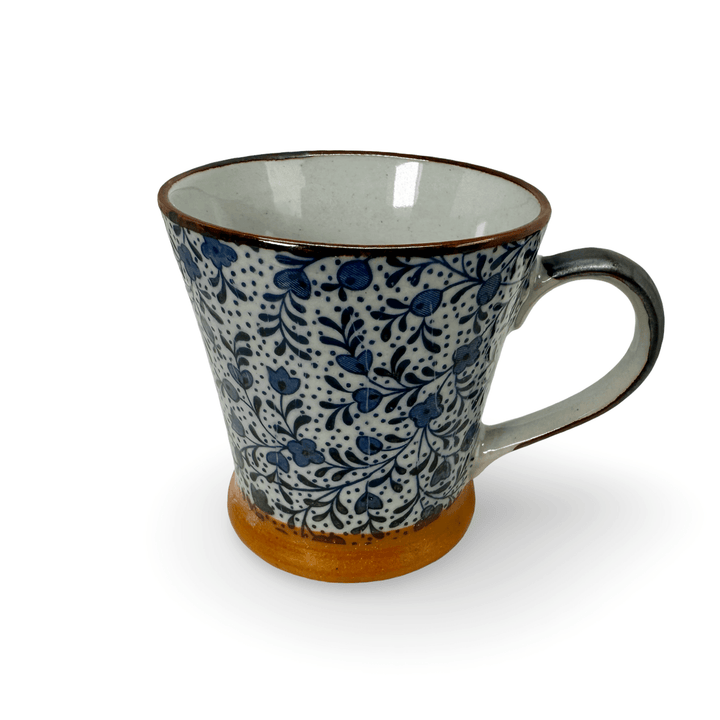 Tasse (Mug) mit feinem Blüten - Motiv - Atelier Tibet