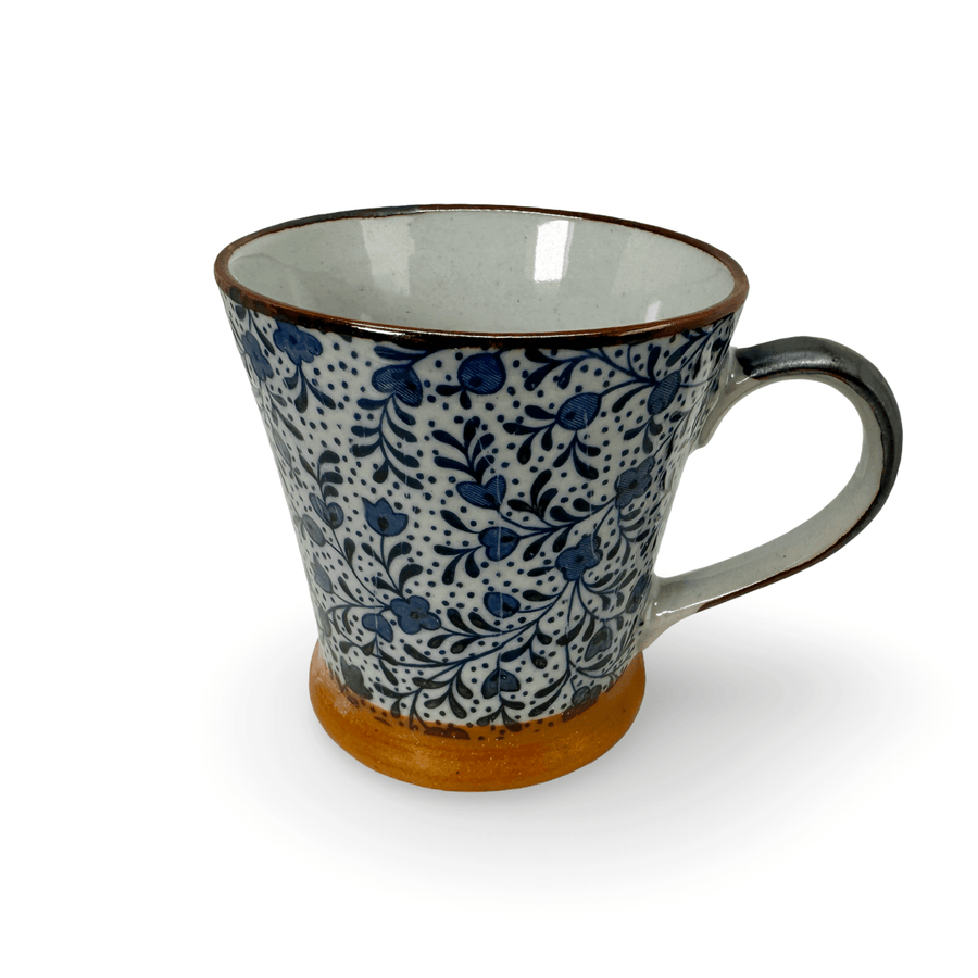 Tasse (Mug) mit feinem Blüten - Motiv - Atelier Tibet