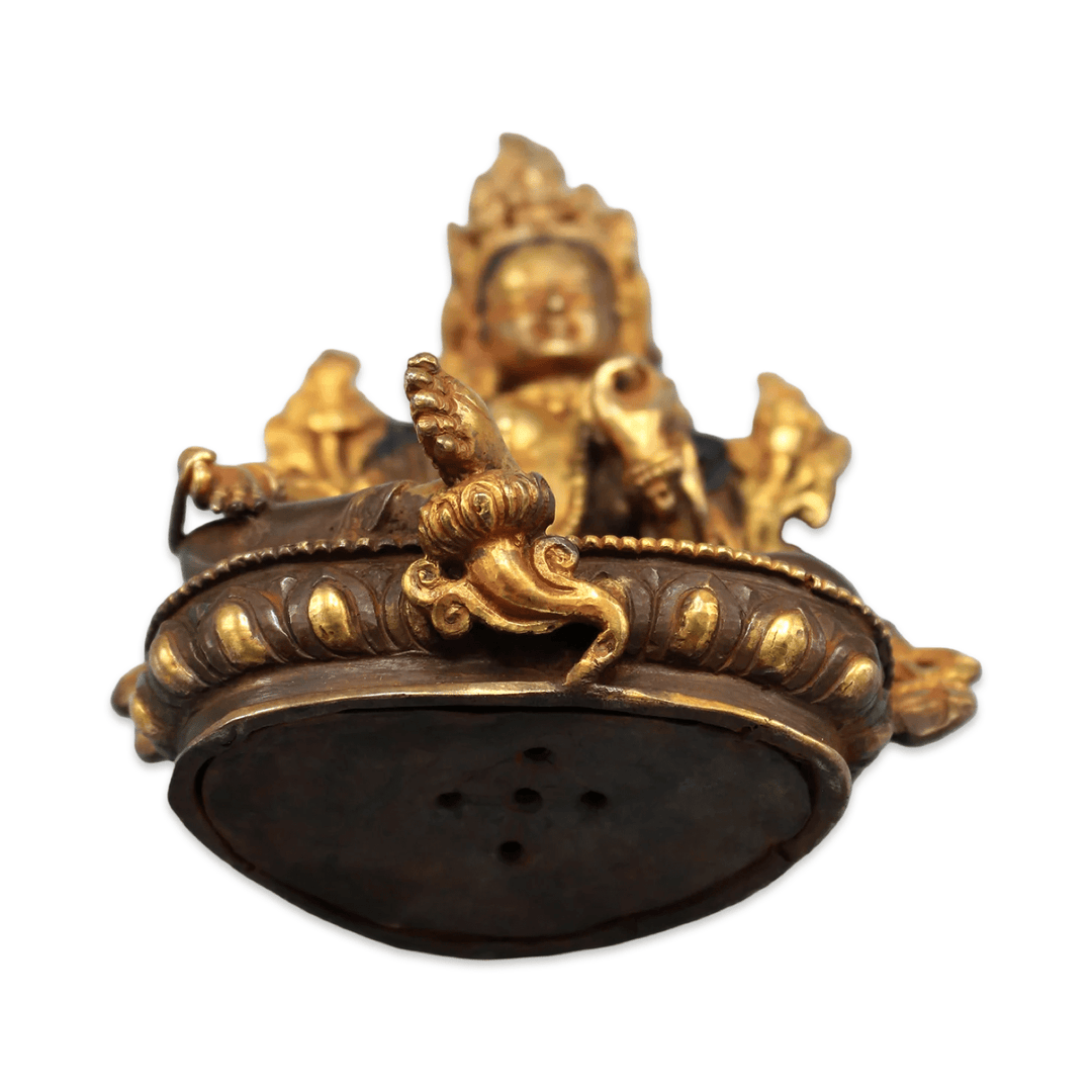 Teilvergoldete Kupferstatue «Grüne Tara» - Atelier Tibet