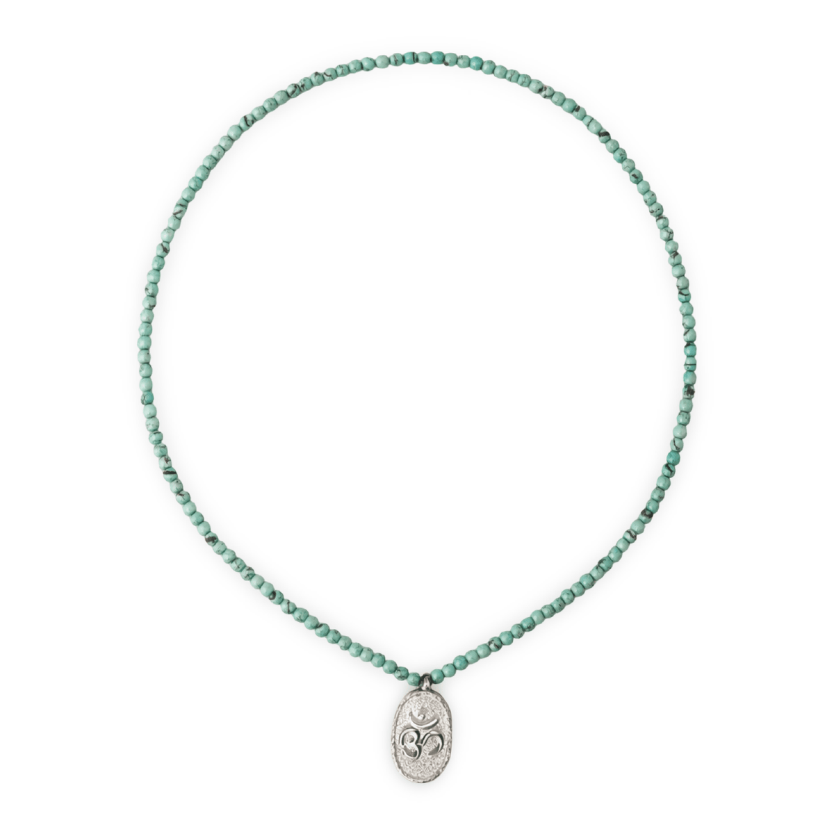 Tibet - Türkis Halskette mit Om ॐ Medallion - Atelier Tibet