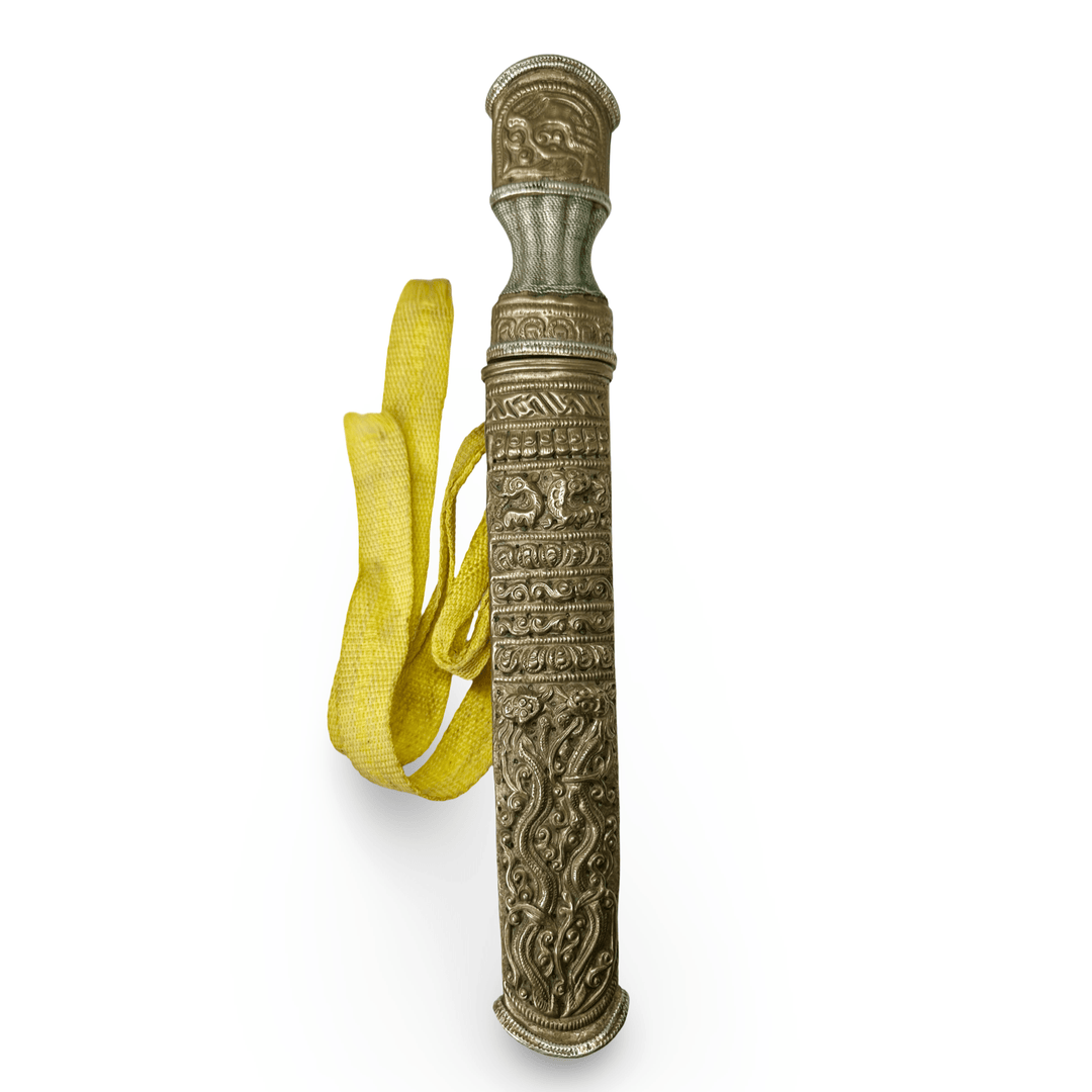 Tibetisch - bhutanischer Gürteldolch (Patag / Gri gu) - 19./frühes 20. Jahrhundert - Atelier Tibet