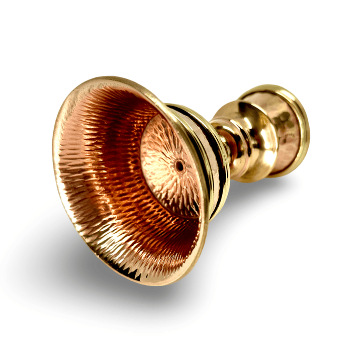 Tibetische Butterlampe «Dipa» aus Kupfer und Messing - Atelier Tibet