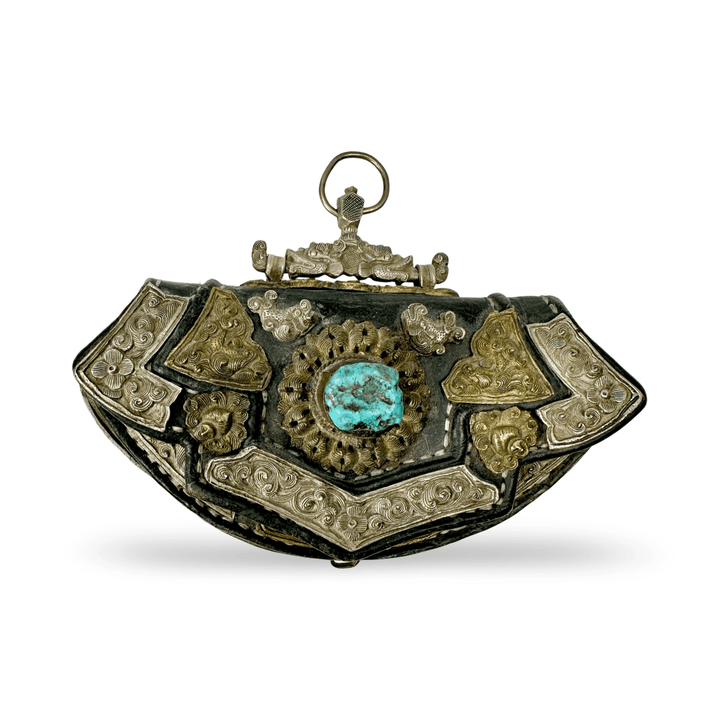 Tibetische Mechak Feuersteintasche - 19./frühes 20. Jahrhundert - Atelier Tibet