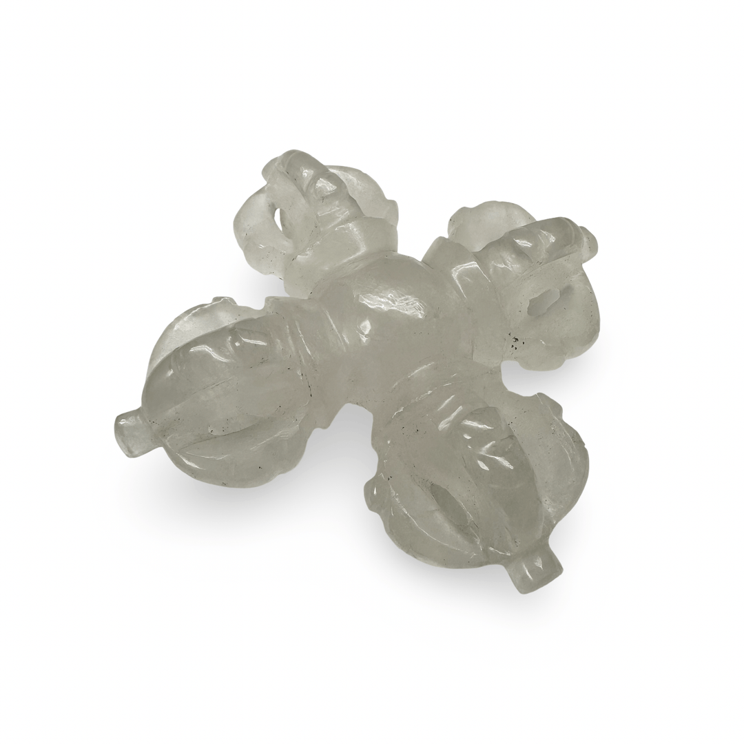 Tibetische Vajra und Doppel - Vajra aus Bergkristall - Atelier Tibet