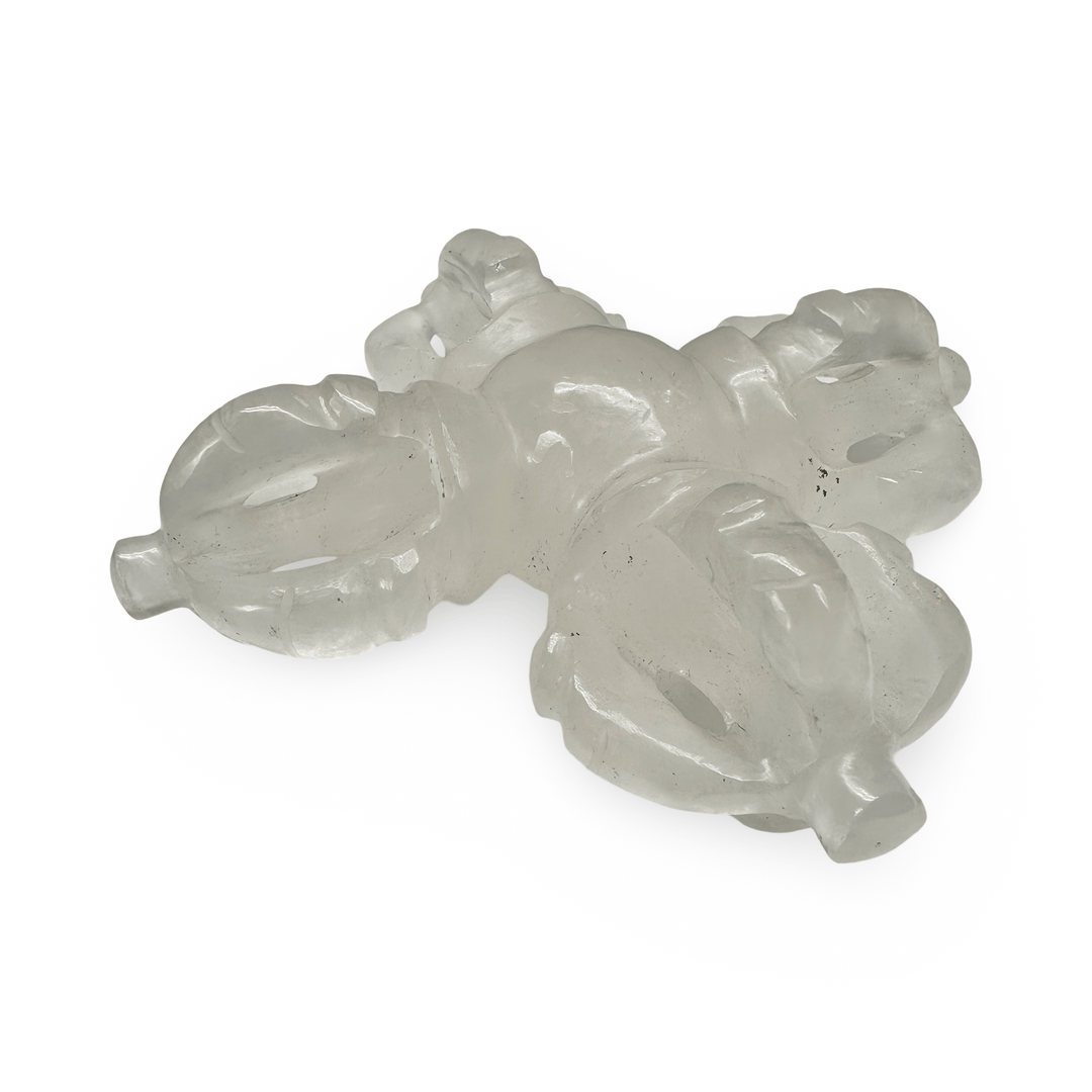 Tibetische Vajra und Doppel - Vajra aus Bergkristall - Atelier Tibet