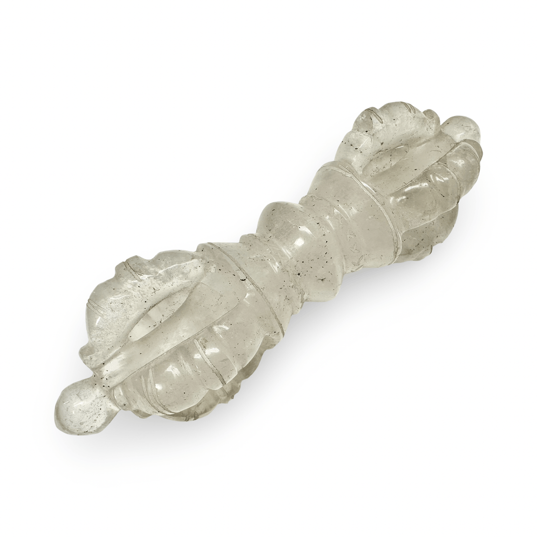 Tibetische Vajra und Doppel - Vajra aus Bergkristall - Atelier Tibet