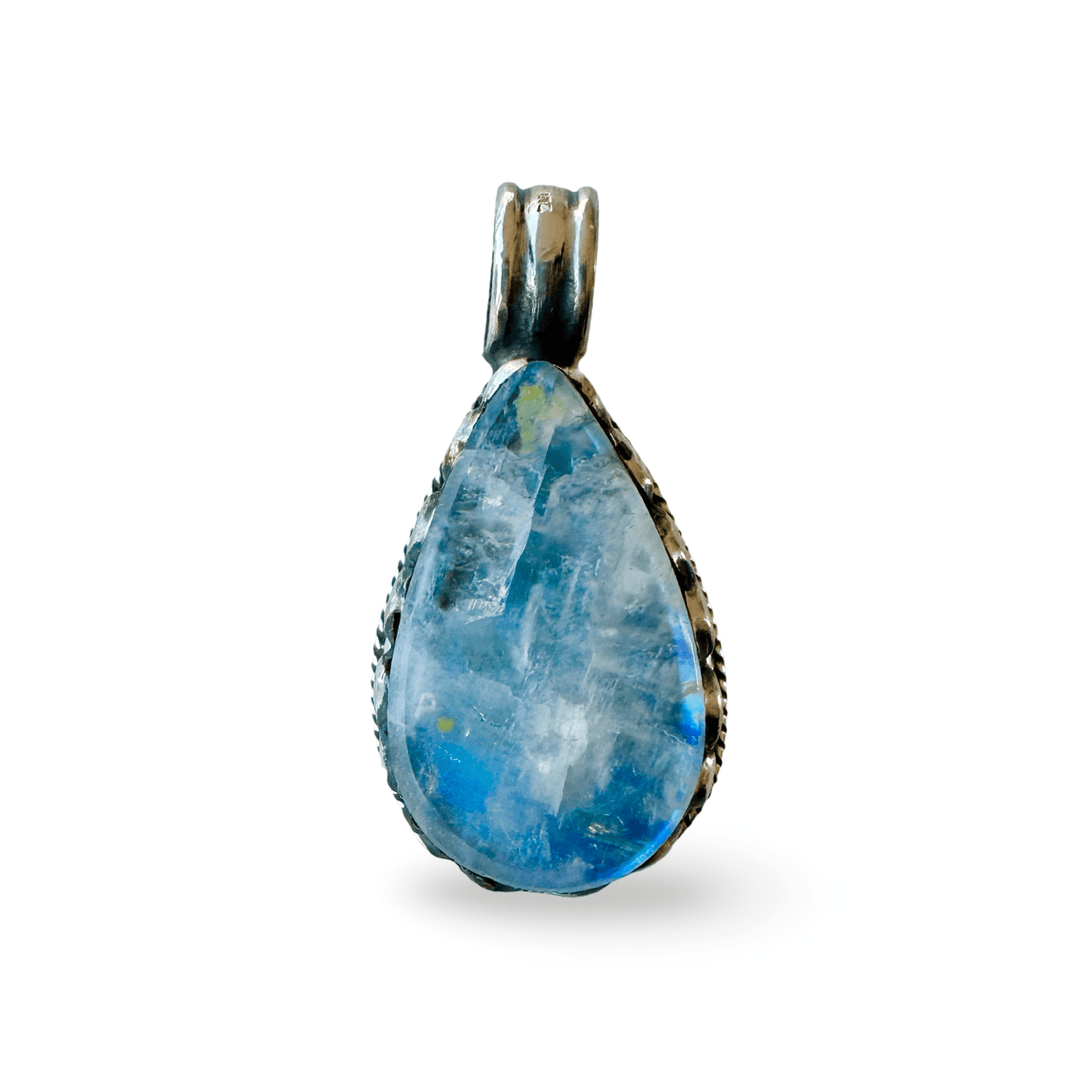 Tibetischer Silber - Anhänger mit Mondstein - Atelier Tibet