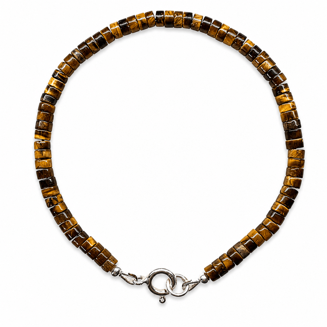 Tigerauge Heishi-Armband - Atelier Tibet