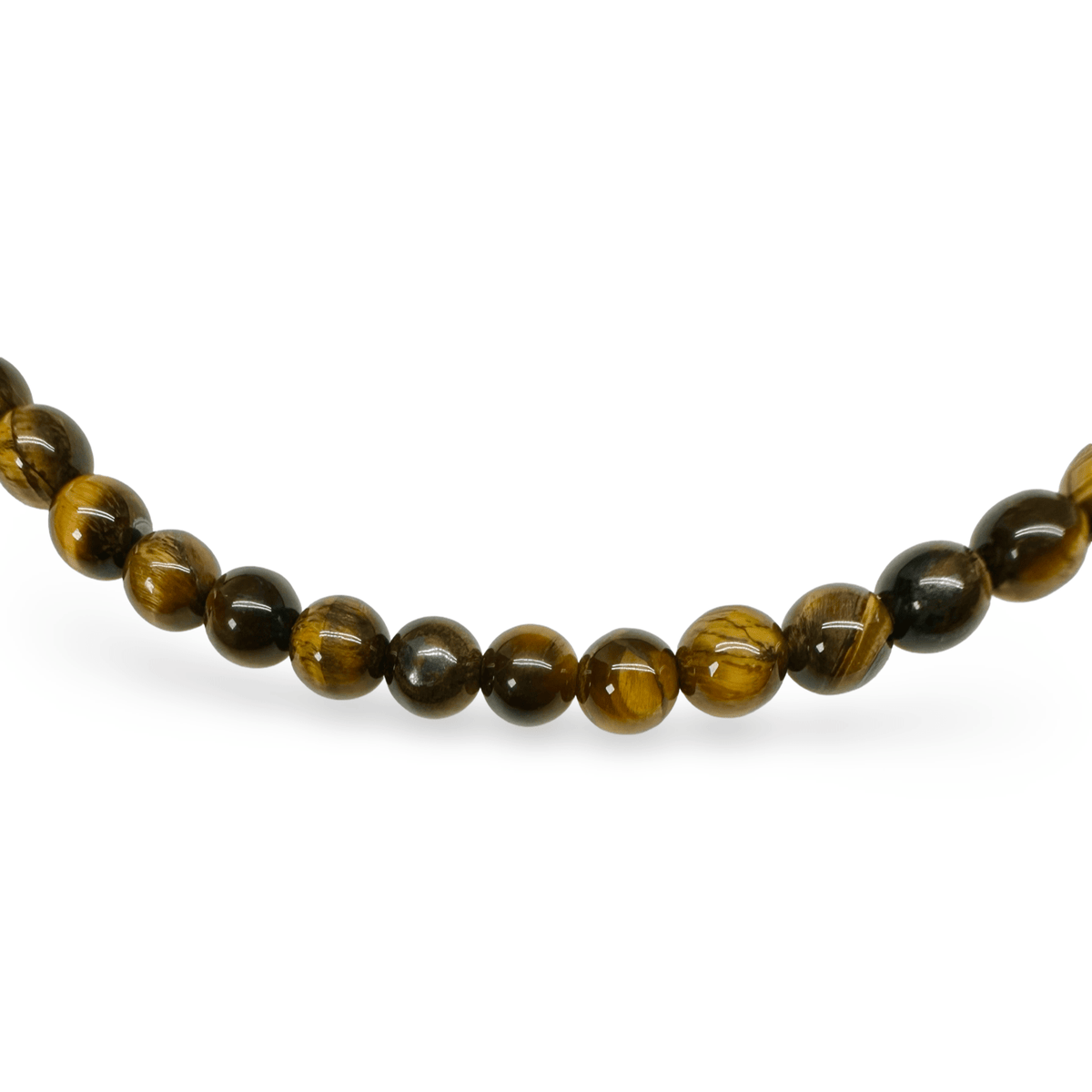 Tigerauge - Kette mit vergoldetem Verschluss - Atelier Tibet