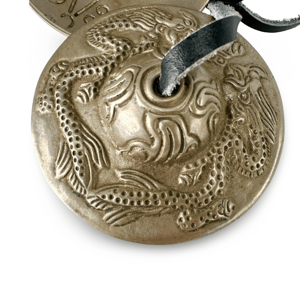 Tingsha (Zimbel) mit Drachen - Design - Atelier Tibet