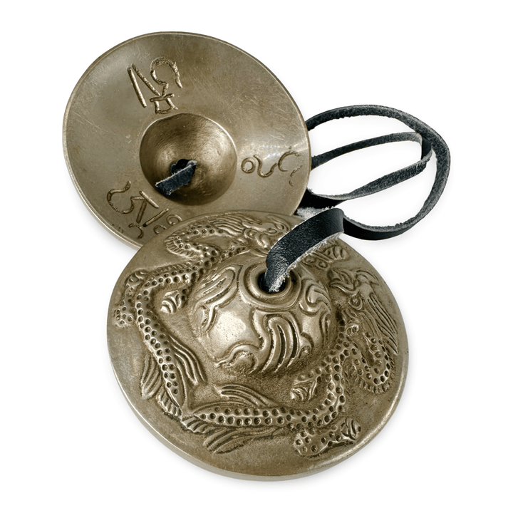 Tingsha (Zimbel) mit Drachen - Design - Atelier Tibet