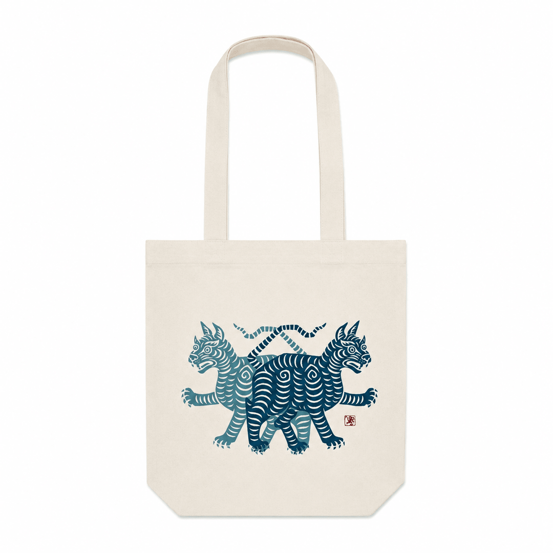 Tote Bag – Doppelter Tiger · Studio Losel - Atelier Tibet