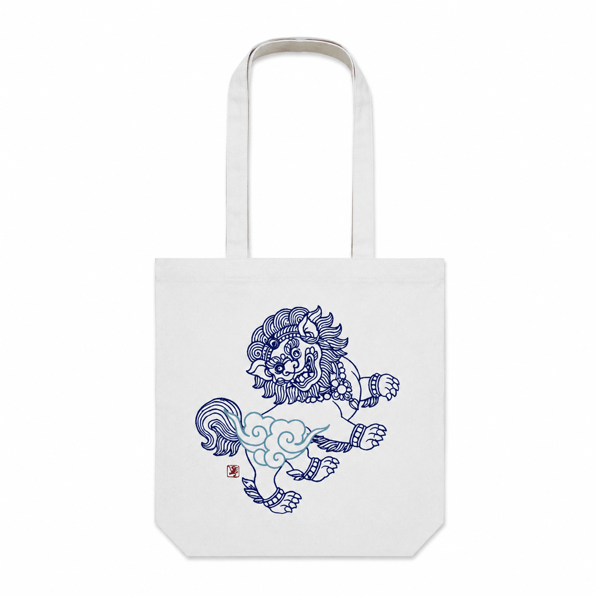 Tote Bag – Schneelöwe · Studio Losel - Atelier Tibet