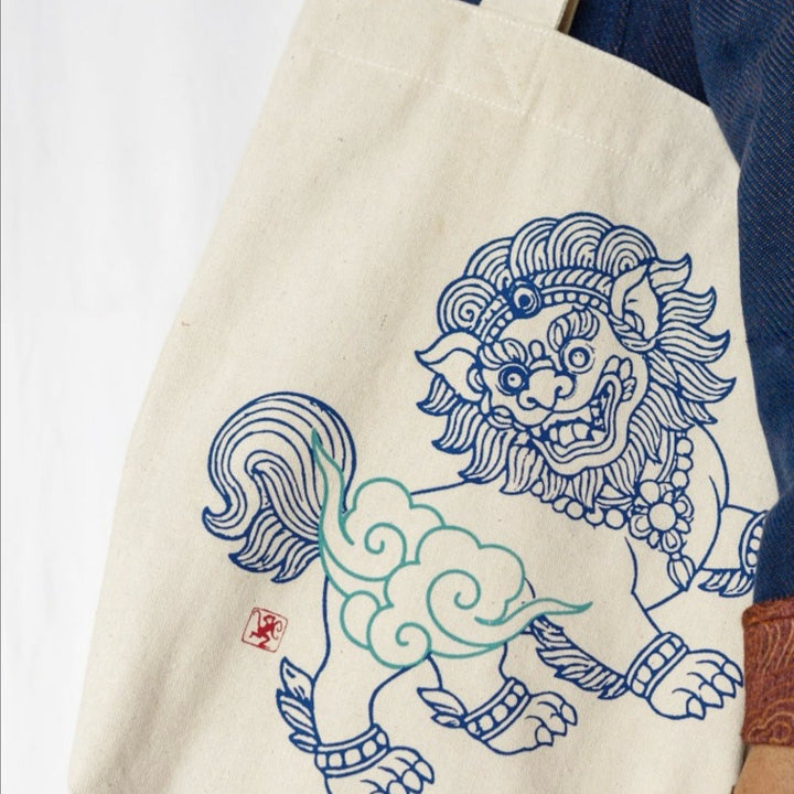 Tote Bag – Schneelöwe · Studio Losel - Atelier Tibet