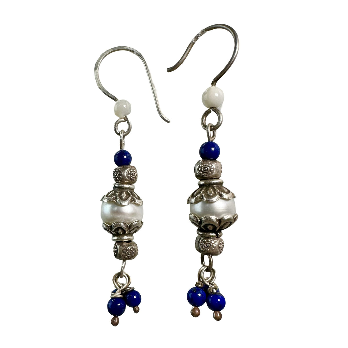 Traditionelle Perl - und Lapis - Anhänger - Atelier Tibet