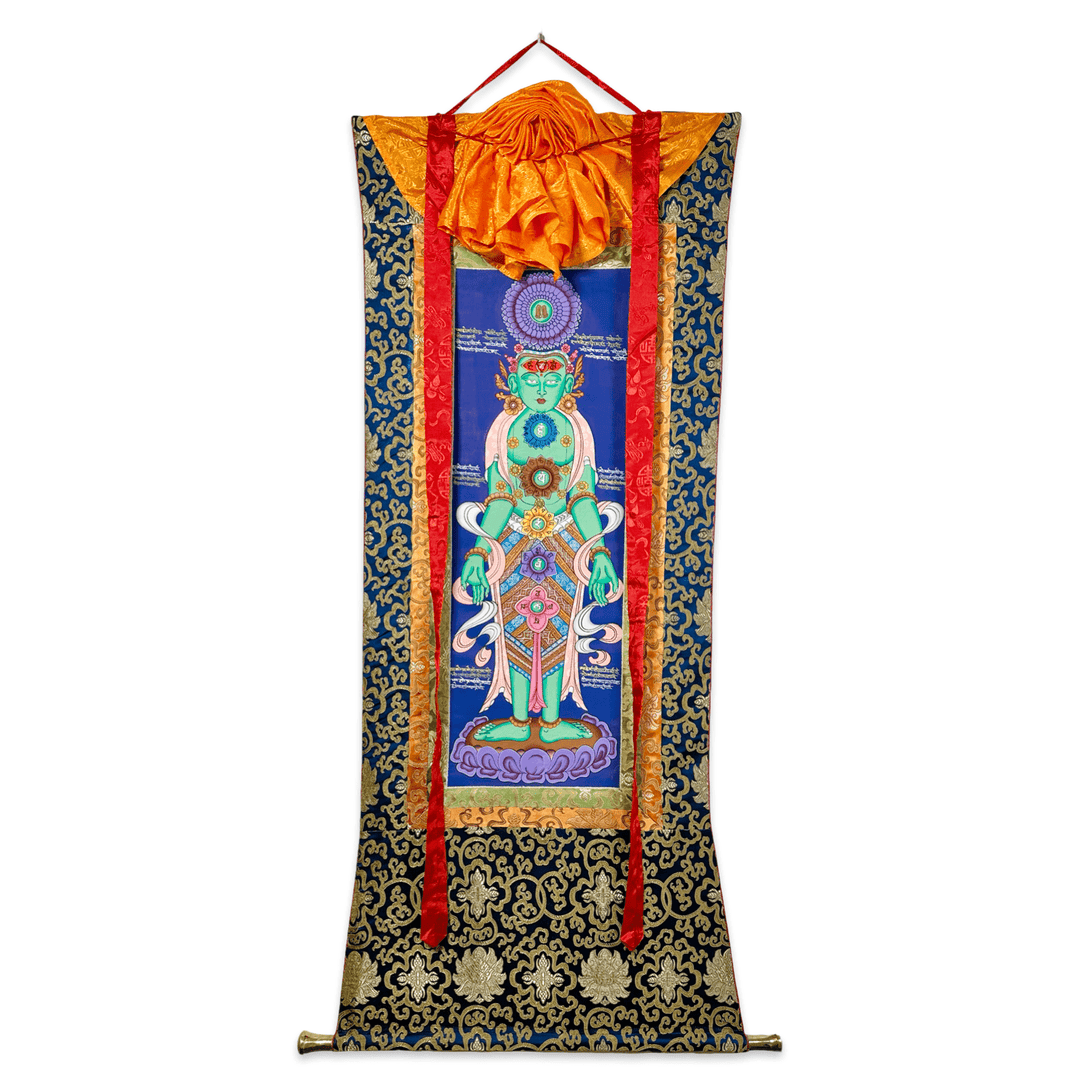 Traditionelle Thangka «Chakras» - Atelier Tibet