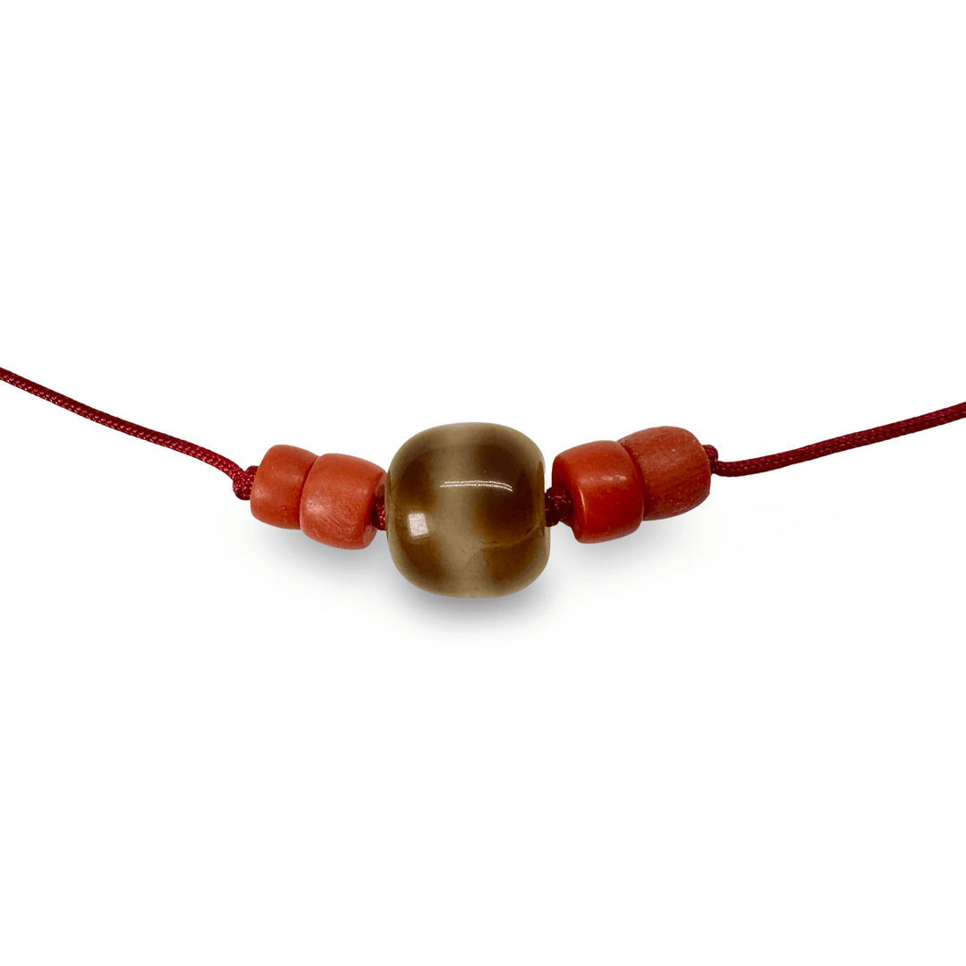 Traditionelle tibetische Dzi - und Korallen - Kreationen - Atelier Tibet