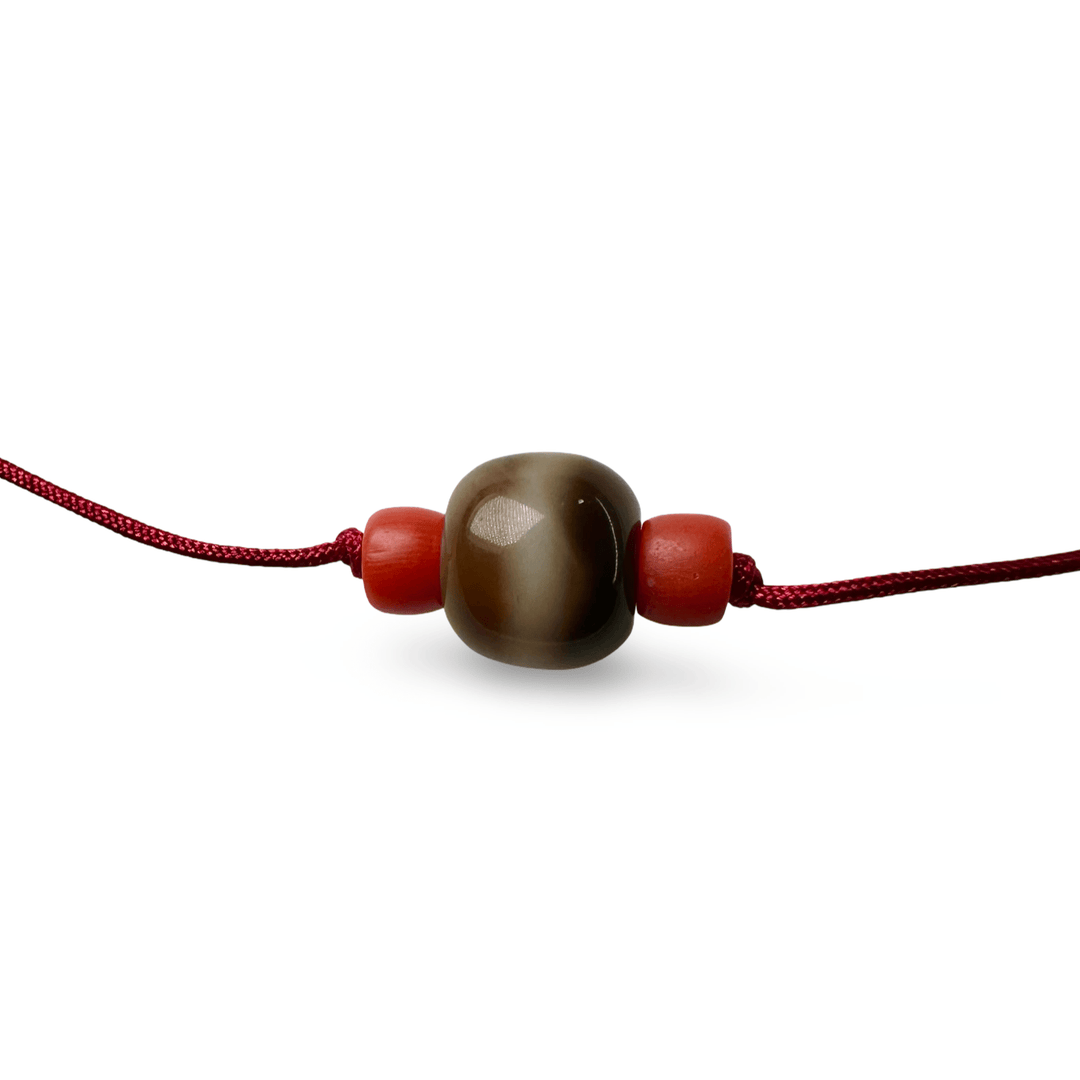 Traditionelle tibetische Dzi - und Korallen - Kreationen - Atelier Tibet