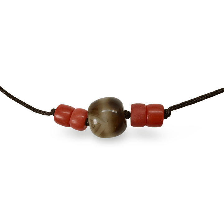 Traditionelle tibetische Dzi - und Korallen - Kreationen - Atelier Tibet