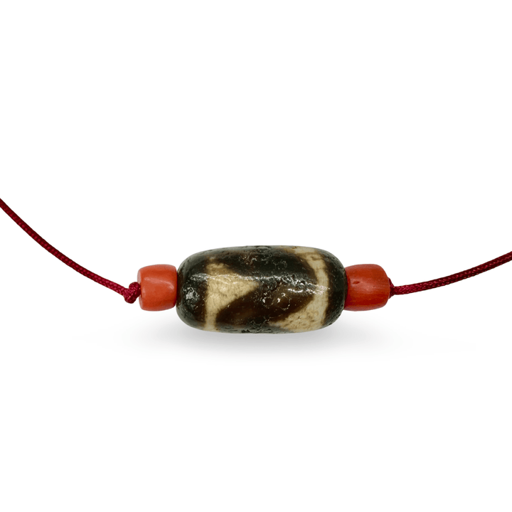 Traditionelle tibetische Dzi - und Korallen - Kreationen - Atelier Tibet