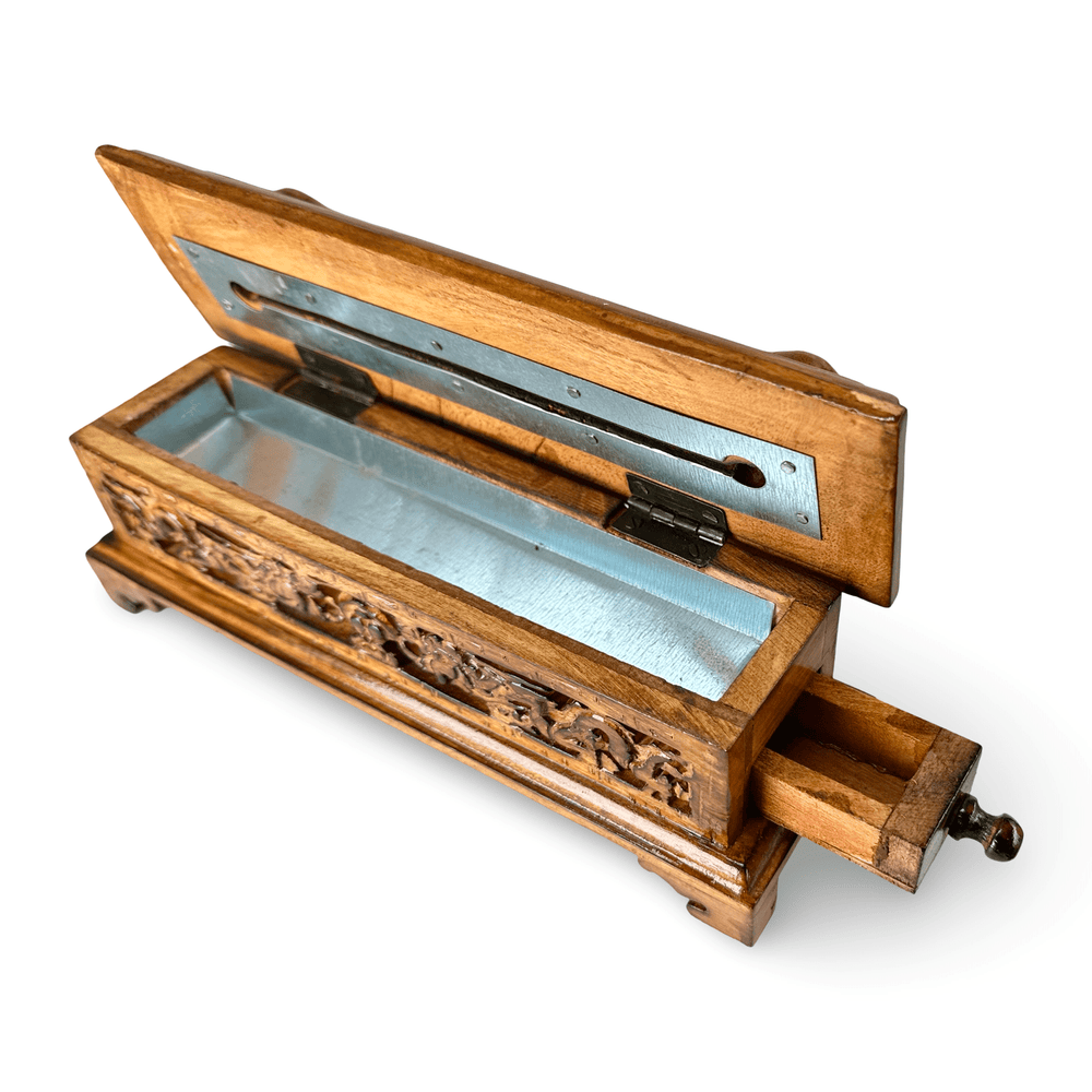 Traditionelles tibetisches Räuchergefäss aus Holz - Atelier Tibet
